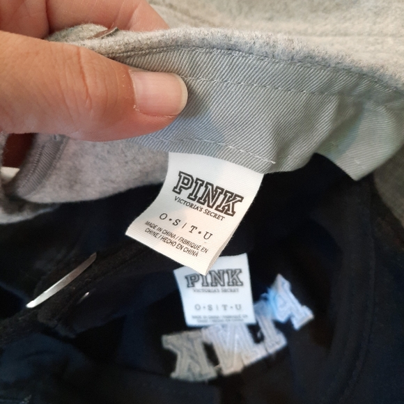 •SOLD• Victoria Secret PINK Bundle Logo Wool Hats - Picture 4 of 7